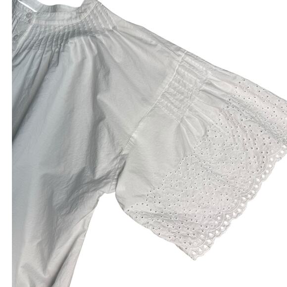 J. Crew Plus White Jolie Dress in Eyelet Regenerative Cotton Poplin Size XXL - Picture 11 of 11
